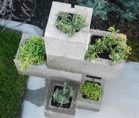 DIY Cinder Block Planter The Garden Glove