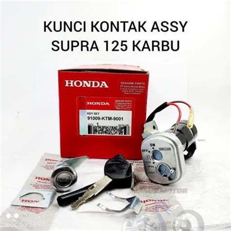 Jual Kunci Kontak Set Jok Honda Supra X Karbu Kualitas Original Ahm