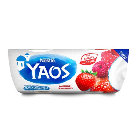 Yaourt Grec Yaos Fraise Et Framboise X G Nestl Savey