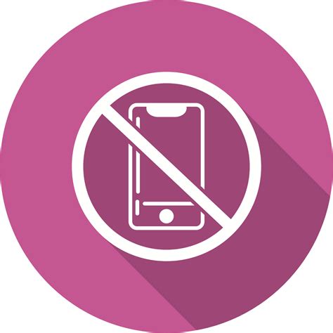 No cellphone Vector Icon 21140088 Vector Art at Vecteezy