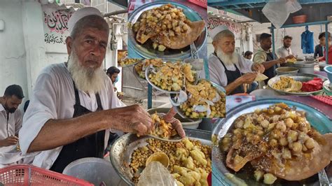 85 Years Old Hardworking Man Selling Chana Chaat Chana Chaat Old Man