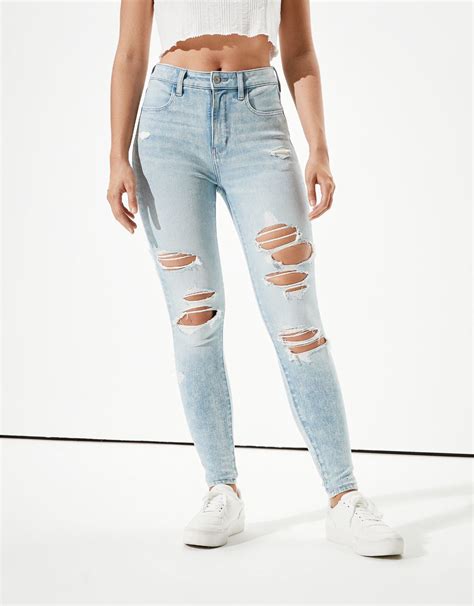 Ae Dream Ripped Super High Waisted Jegging