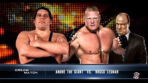 Andre The Giant Vs Brock Lesnar Youtube