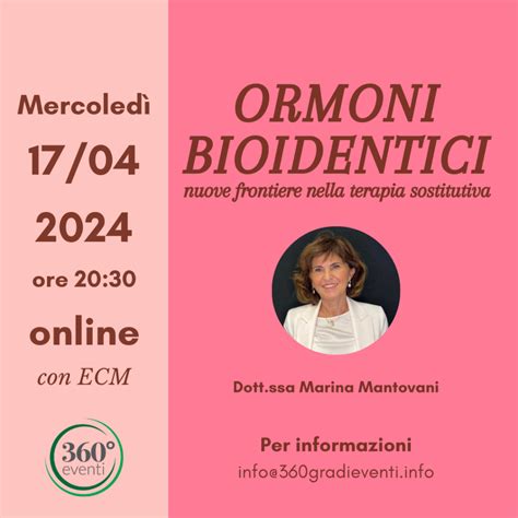 Ormoni Bioidentici Nuove Frontiere Nella Terapia Sostitutiva