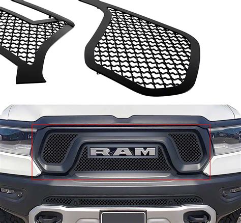 Ram 1500 Wire Mesh Upper Grille Insert Black 19 24 Ram 1500 Rebel Free Shipping