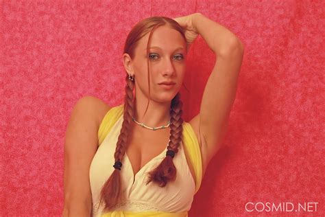 Thin Amateur Victoria Nelson Wears Her Red Hair In Braided Pigtails