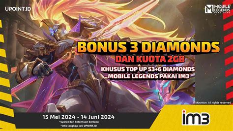 Top Up Diamonds MLBB Mu Di UPOINT ID Pakai IM3 Langsung Dapatkan Bonus