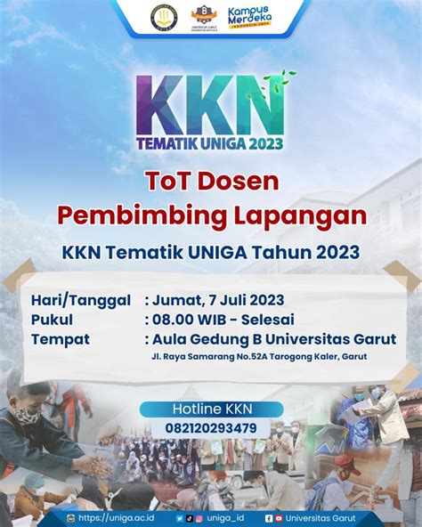 Jadwal ToT Dosen Pembimbing Lapangan DPL KKN Tematik Universitas