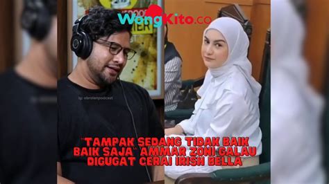 Tampak Sedang Tidak Baik Baik Saja Ammar Zoni Galau Digugat Cerai