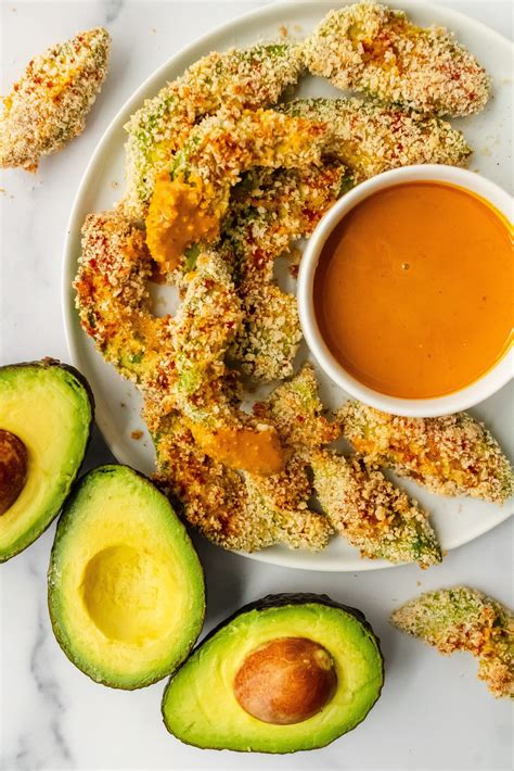 Spicy Baked Avocado Fries Once Upon A Pumpkin