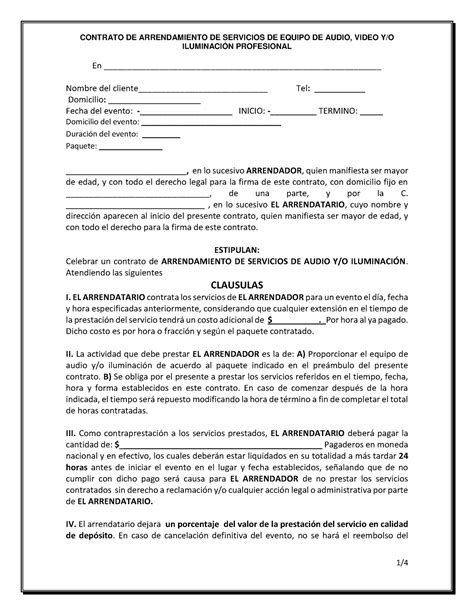 Contrato DE DJ 1 CONTRATO DE ARRENDAMIENTO DE SERVICIOS DE EQUIPO DE