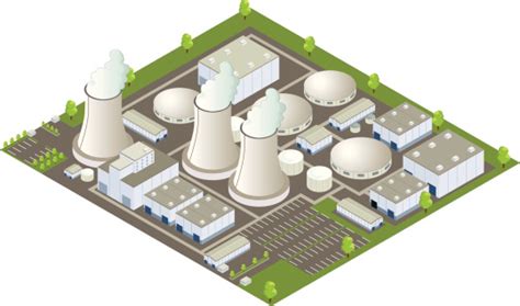 Isometric Nuclear Power Plant Stock Illustration Download Image Now