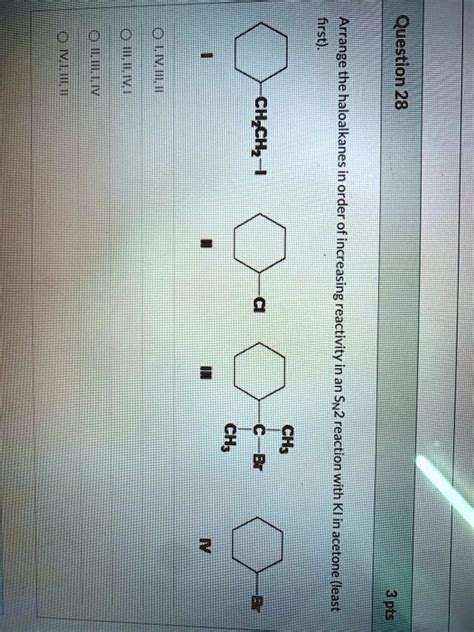 SOLVED First E I CHCIz In Order Of Increasing Reactivity An CH