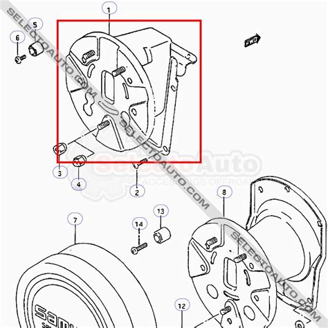 SOPORTE RUEDA REPUESTO TRASERO SUZUKI SAMURAI