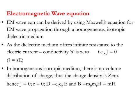 SOLUTION: electromagnetic wave equation - Studypool