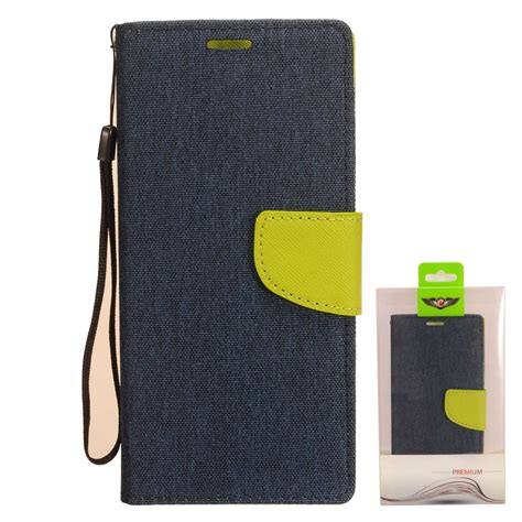 Apple iPhone 11 PRO MAX Wallet Case Premium Canvas Pu Leather Denim ...