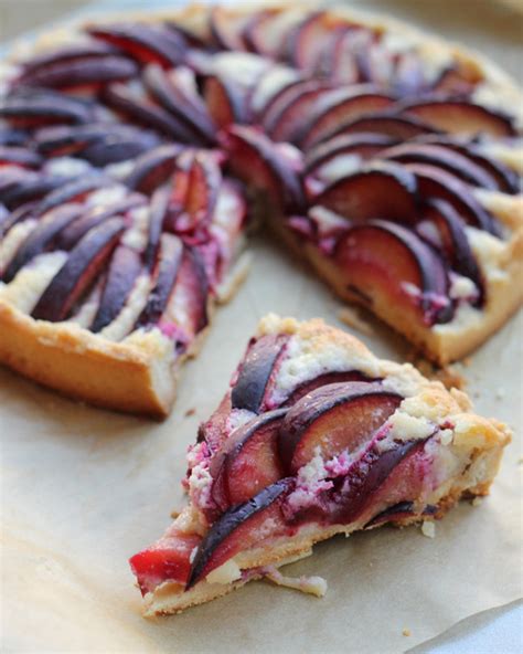 Plum And Almond Cream Tart Joanne Eats Well With Others