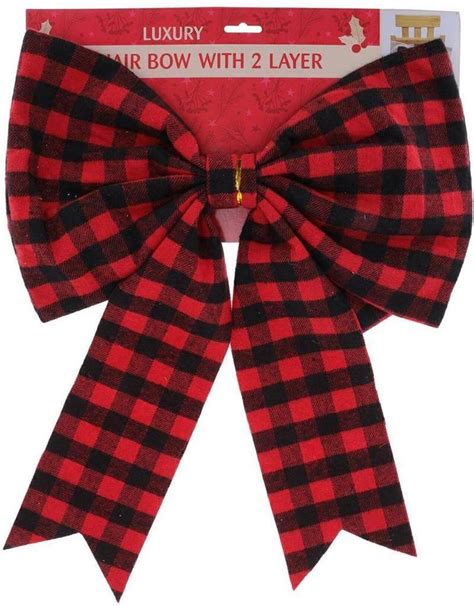 Czerwona Kokarda W Kratkę Dekoracja Świąteczna 17434 - Opinie i ...