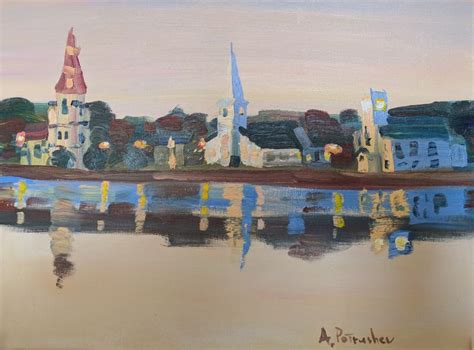 Three Churches, Mahone Bay, Nova Scotia | Painting, Mahone bay, Stretch ...