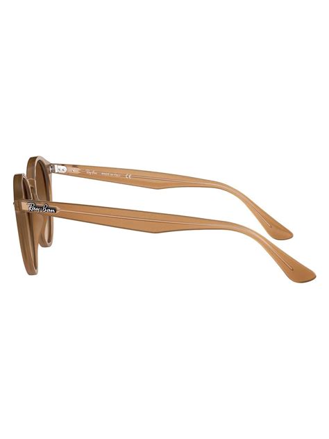 Ray Ban Rb2180 Round Frame Sunglasses Brown Farfetch