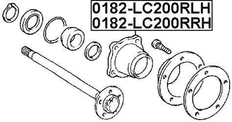 Lc Rlh Febest Rear Wheel Hub Lh C C