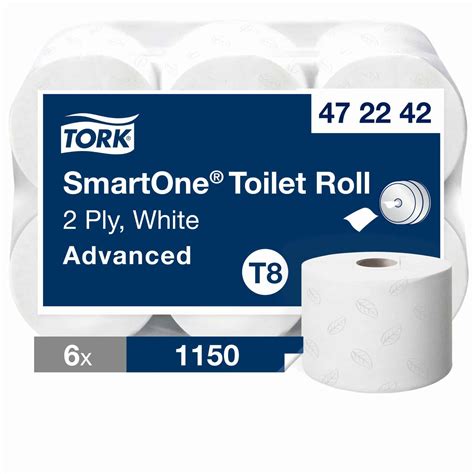 Tork SmartOne Toilet Roll White T8 Advanced 2 Ply Western Hygiene