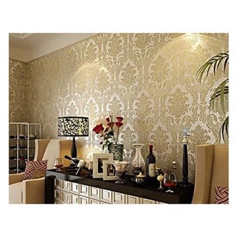 Casa Deluxe PVC Printed Wallpaper Size 57 Square Feet Roll Size At