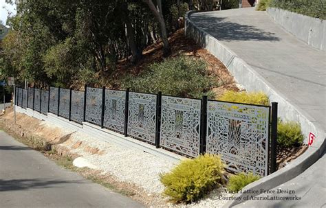 A Lattice Privacy Fence Made from Vinyl Lattice Panels