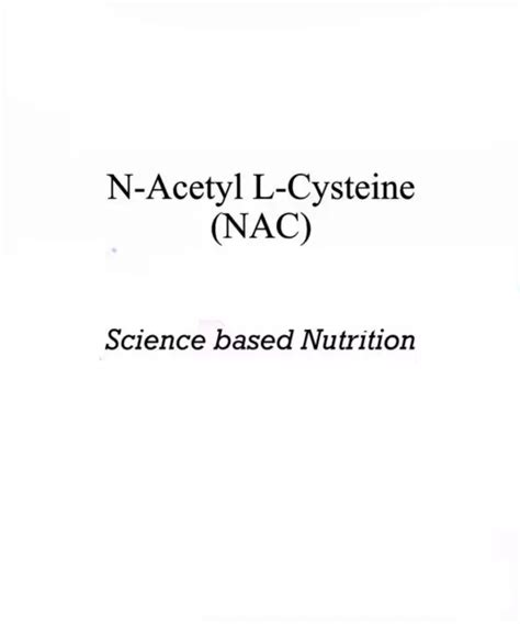 N ACETYL L Cysteine NAC Powder Powerful Antioxidant High Potency Free