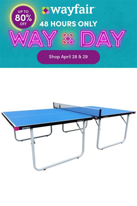 Butterfly Butterfly Compact Foldable Indoor Table Tennis Table | Wayfair