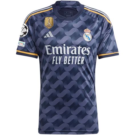 adidas Real Madrid Antonio Rudiger Away Jersey w/ Champions League + C - Soccer Wearhouse