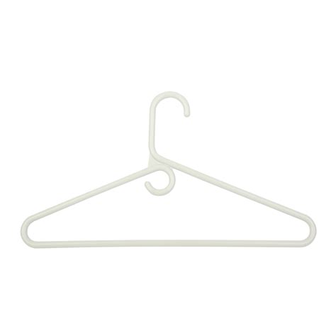 White Plastic Heavy-Duty Shirt Hangers (18-Pack)