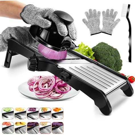 Buy MASTERTOP Mandoline Slicer For Kitchen Adjustable Stainless Steel