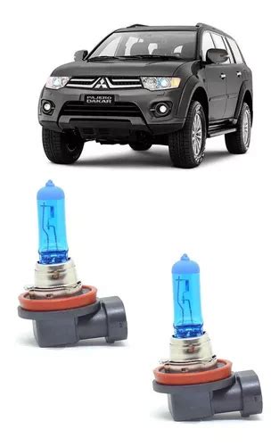 2 Lampada Efeito Xenon Farol De Milha Pajero Dakar 8500k H11