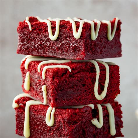 Easy ONE BOWL Fudgy Red Velvet Brownies Recipe Kitchen Mason