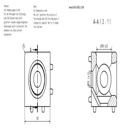 Équerre cubique 30 B Type MOTEDIS