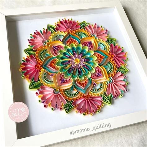 Momo Quilling Paper Art On Instagram Mandala Em Paperquilling