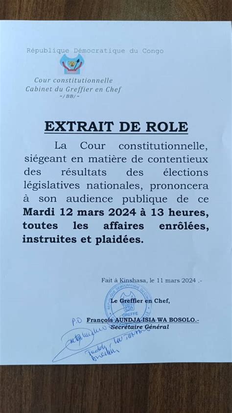 Urgent R Sultats D Finitifs Des Lections L Gislatives Nationales La