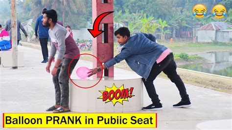 Popping Balloon Blast Prank In Public Seat Update Viral Popping