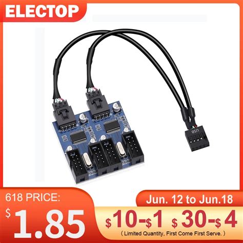 Electop Usb Pin Expans O Cart O Macho A F Mea Cabo De Extens O