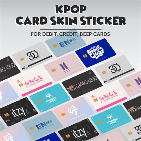 Kpop Official Member Atm Beep Debit Credit Bank Card Skin Stickers