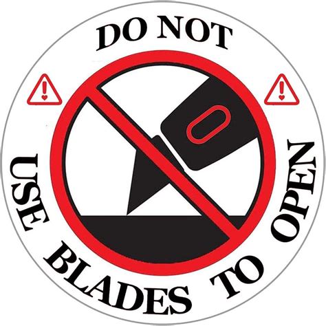 DO NOT USE Blades To Open Warning LabelsStickers Ubuy India