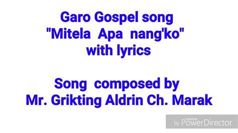 Mitela Apa Nangko Lyrics Youtube