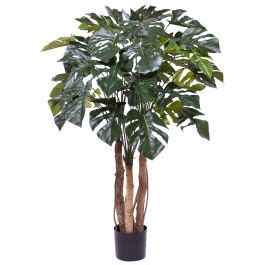 Plante Artificielle Monstera Deluxe 120cm Sur Tige Maxifleur Plantes