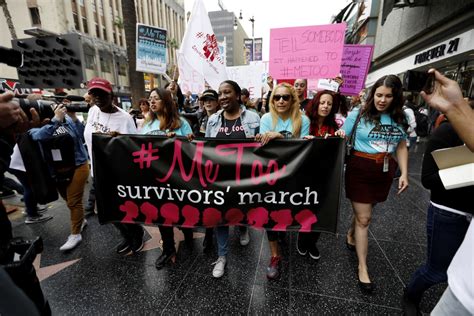 Sparked By Metoo Campaign Sexual Assault Survivors Rally And March In