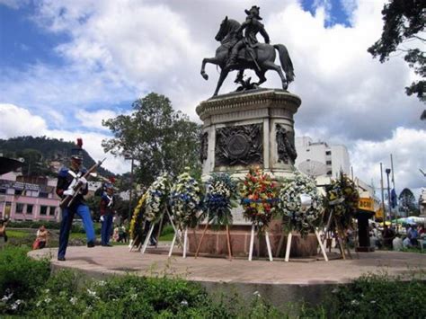 Equestrian statue of Francisco Morazan in Tegucigalpa Honduras