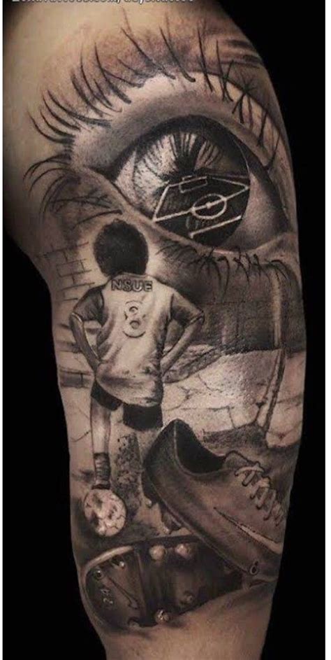 Pin By Danilo Nixzera On Exemplos Soccer Tattoos Sleeve Tattoos