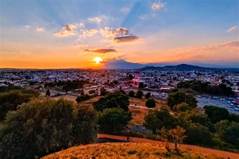 Atardecer San Pedro Cholula Gran Angular