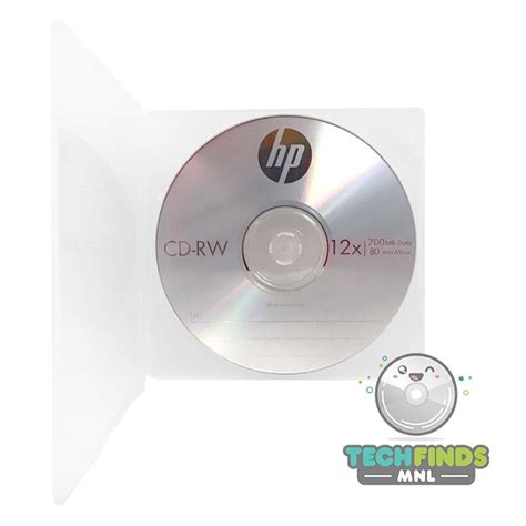 Hp Cd Rw Cdrw Mb Blank Disc With Pp Slim Case Pc Only