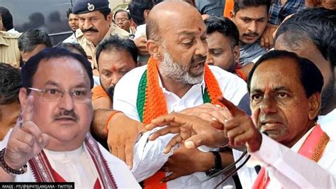 JP Nadda Slams TRS Govt Over Bandi Sanjay S Arrest KCR Worried Seeing